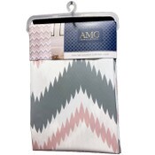 Wholesale - 70"X72" BLUSH ZIG ZAG PRINT PEVA SHOWER LINER C/P 12, UPC: 092903946363